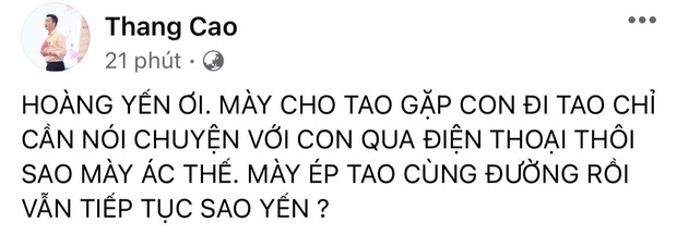 2 tháng sau vụ đấm thô bạo, chồng cũ bất ngờ tố cô Xuyến Hoàng Yến: Sao mày ác thế? Mày ép tao cùng đường rồi - Ảnh 2.