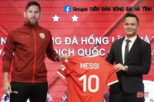 MXH Việt Nam dậy sóng với ảnh Messi trong màu áo CLB Hà Nội, HAGL, Sông Lam Nghệ An... cực kỳ hài hước! - Ảnh 8.