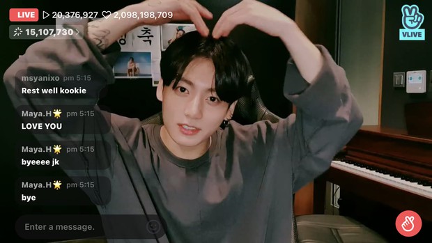 Jungkook (BTS) livestream thu về lượng tương tác siêu khủng, phá vỡ luôn kỷ lục của bản thân trên Vlive - Ảnh 2.