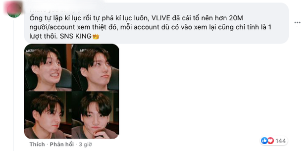 Jungkook (BTS) livestream thu về lượng tương tác siêu khủng, phá vỡ luôn kỷ lục của bản thân trên Vlive - Ảnh 5.