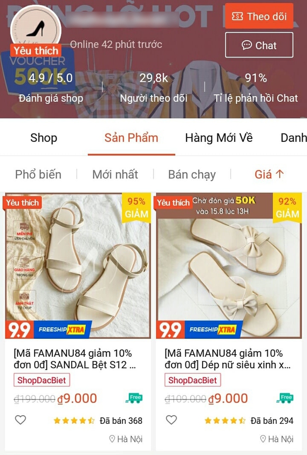 Đổ xô săn sale giày dép 9k trên Shopee, nhiều chị em ngỡ ngàng bật ngửa khi phí ship lên tới... 1 triệu đồng - Ảnh 1. Đổ xô săn sale giày dép 9k trên Shopee, nhiều chị em ngỡ ngàng bật ngửa khi phí ship lên tới... 1 triệu đồng - Ảnh 1.