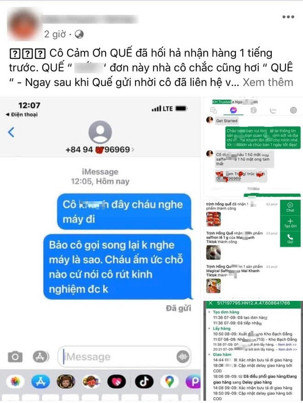 Người mẫu Hồng Quế bị 1 hot Tiktoker tố bom hàng: 5 đơn thì bom 3 nhận 2, gọi đến cháy máy không nghe - Ảnh 6. Người mẫu Hồng Quế bị 1 hot Tiktoker tố bom hàng: 5 đơn thì bom 3 nhận 2, gọi đến cháy máy không nghe - Ảnh 6.