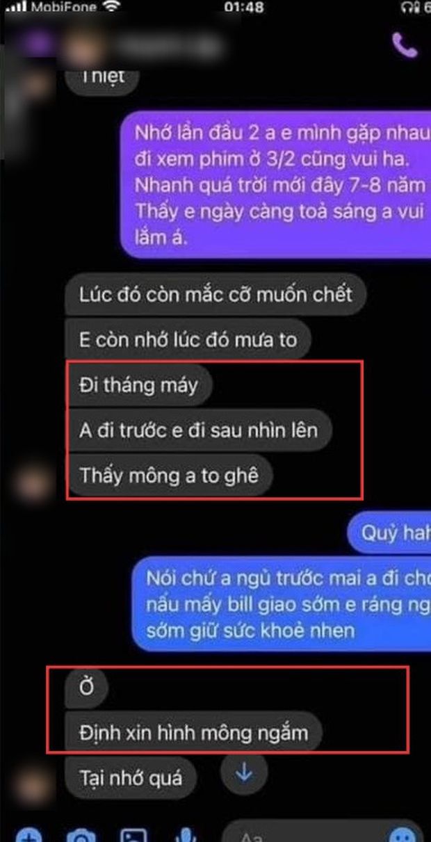 Rộ thêm tin nhắn nam diễn viên hài Vbiz gạ xin ảnh mông của 1 hot TikToker để ngắm cho đỡ nhớ - Ảnh 2. Rộ thêm tin nhắn nam diễn viên hài Vbiz gạ xin ảnh mông của 1 hot TikToker để ngắm cho đỡ nhớ - Ảnh 2.