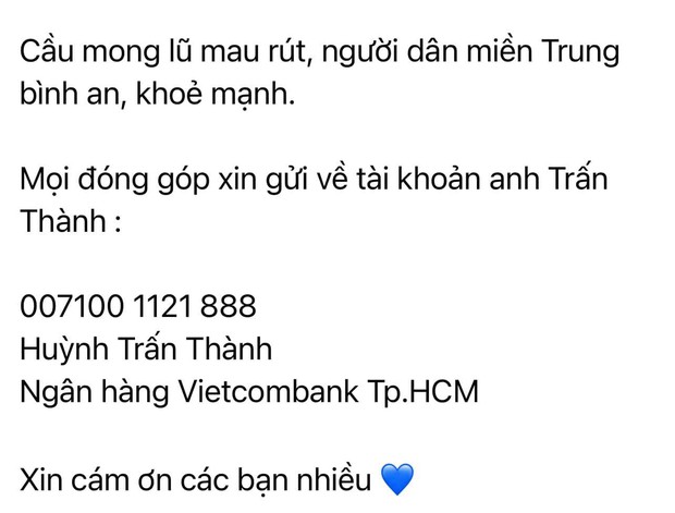 Netizen bóc ảnh Tuấn Trần gửi 50 triệu quyên góp vào 1 tài khoản khác của Trấn Thành, chính chủ vội làm rõ ngay - Ảnh 4. Netizen bóc ảnh Tuấn Trần gửi 50 triệu quyên góp vào 1 tài khoản khác của Trấn Thành, chính chủ vội làm rõ ngay - Ảnh 4.