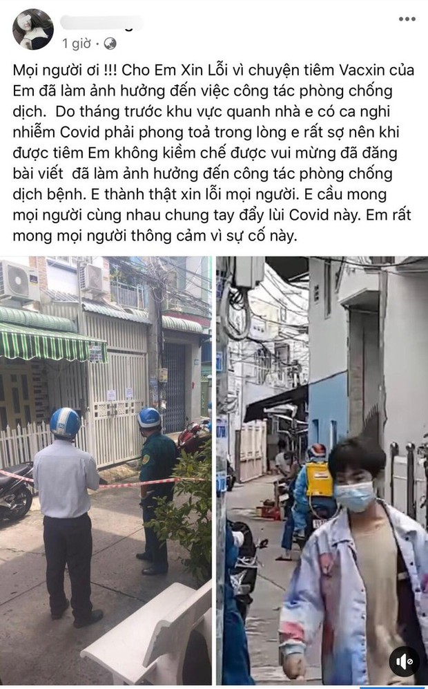 Cô gái tiêm vắc xin nhờ ông anh không phải là người thân của Phó chủ tịch phường - Ảnh 1. Cô gái tiêm vắc xin nhờ ông anh không phải là người thân của Phó chủ tịch phường - Ảnh 1.