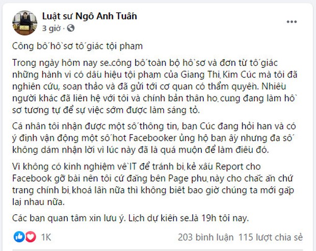 Luật sư đặt nghi vấn về hoạt động từ thiện của trưởng nhóm Mai táng 0 đồng Giang Kim Cúc: Đã gửi hồ sơ tố giác tội phạm lên công an - Ảnh 4. Luật sư đặt nghi vấn về hoạt động từ thiện của trưởng nhóm Mai táng 0 đồng Giang Kim Cúc: Đã gửi hồ sơ tố giác tội phạm lên công an - Ảnh 4.