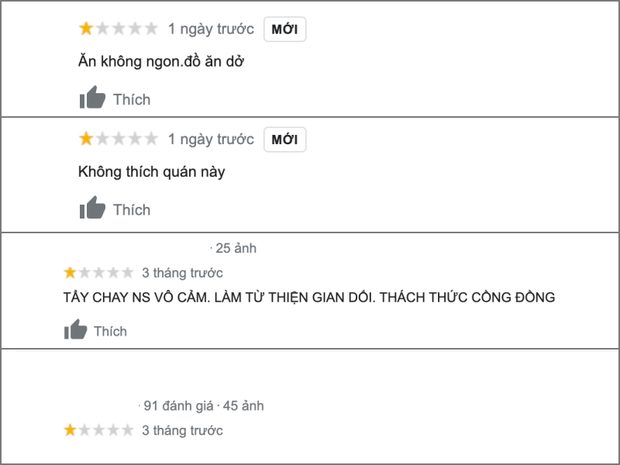Nhà hàng của gia đình Trấn Thành tiếp bước fanpage Vietcombank, bị netizen tấn công, rate 1 sao dù đã đóng cửa 4 tháng - Ảnh 4. Nhà hàng của gia đình Trấn Thành tiếp bước fanpage Vietcombank, bị netizen tấn công, rate 1 sao dù đã đóng cửa 4 tháng - Ảnh 4.