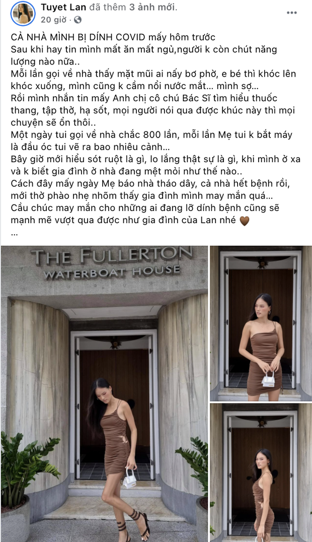 Á quân Next Top Model Tuyết Lan báo tin cả gia đình mắc Covid-19 khi cô đang kẹt ở nước ngoài, tình hình hiện ra sao? - Ảnh 2. Á quân Next Top Model Tuyết Lan báo tin cả gia đình mắc Covid-19 khi cô đang kẹt ở nước ngoài, tình hình hiện ra sao? - Ảnh 2.