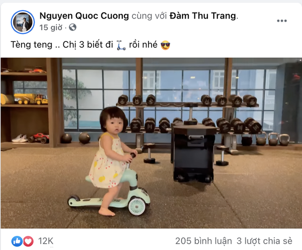 Cường Đô La khoe khoảnh khắc con gái chập chững đạp xe siêu cưng, bất ngờ hé lộ luôn kế hoạch có nhóc tỳ mới? - Ảnh 2. Cường Đô La khoe khoảnh khắc con gái chập chững đạp xe siêu cưng, bất ngờ hé lộ luôn kế hoạch có nhóc tỳ mới? - Ảnh 2.