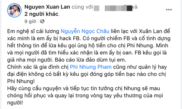 1 ca sĩ Vbiz lừa đảo, kêu gọi tiền chữa trị Covid-19 cho Phi Nhung: Sự thật khiến dân tình phẫn nộ! - Ảnh 2.