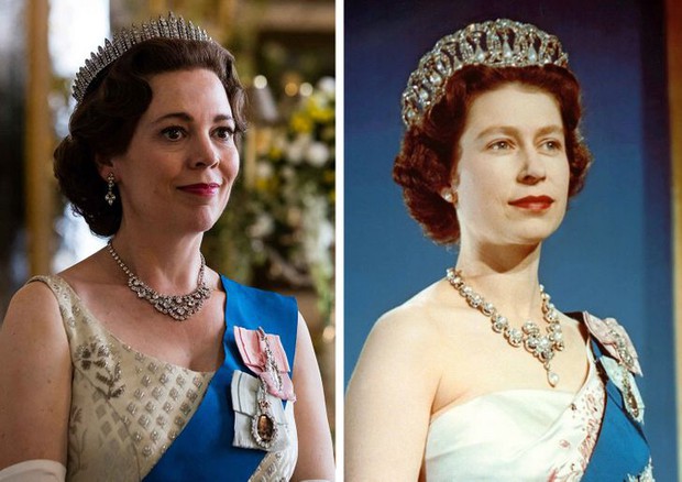 12 lần The Crown tái hiện lịch sử, tạo hình Hoàng gia Anh sao y bản gốc: Xuất sắc đến mức khó phân biệt! - Ảnh 6. 12 lần The Crown tái hiện lịch sử, tạo hình Hoàng gia Anh sao y bản gốc: Xuất sắc đến mức khó phân biệt! - Ảnh 6.