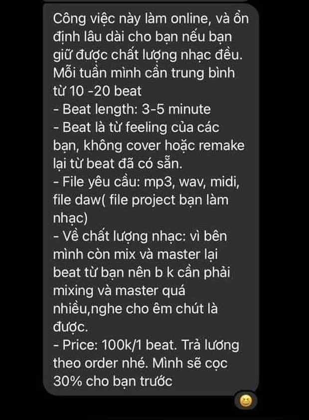 Nhạc sĩ kể chuyện thời giá kịch sàn mùa dịch: Bài giá sỉ 800k, beat 100k, kịch bản 40k và cá hồi nguyên trứng đổi 1 ca khúc cho Nathan Lee? - Ảnh 3. Nhạc sĩ kể chuyện thời giá kịch sàn mùa dịch: Bài giá sỉ 800k, beat 100k, kịch bản 40k và cá hồi nguyên trứng đổi 1 ca khúc cho Nathan Lee? - Ảnh 3.