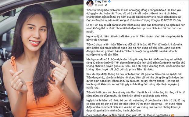 3 lần vợ chồng Thuỷ Tiên bị tố nhận vơ đóng góp của mạnh thường quân: Tình ngay lý gian, chính chủ giải thích thế nào? - Ảnh 2. 3 lần vợ chồng Thuỷ Tiên bị tố nhận vơ đóng góp của mạnh thường quân: Tình ngay lý gian, chính chủ giải thích thế nào? - Ảnh 2.