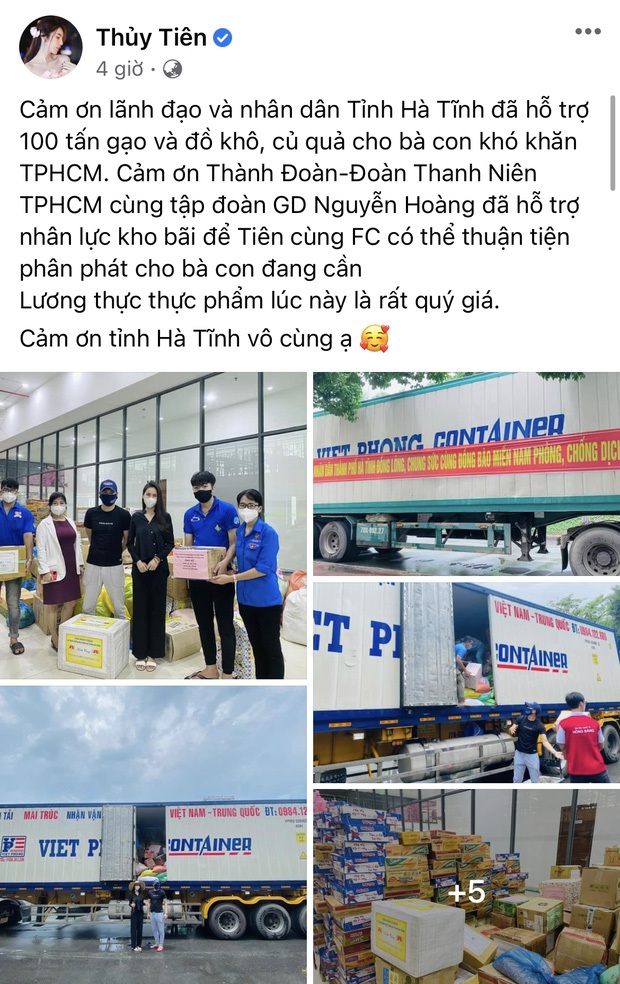 3 lần vợ chồng Thuỷ Tiên bị tố nhận vơ đóng góp của mạnh thường quân: Tình ngay lý gian, chính chủ giải thích thế nào? - Ảnh 5. 3 lần vợ chồng Thuỷ Tiên bị tố nhận vơ đóng góp của mạnh thường quân: Tình ngay lý gian, chính chủ giải thích thế nào? - Ảnh 5.