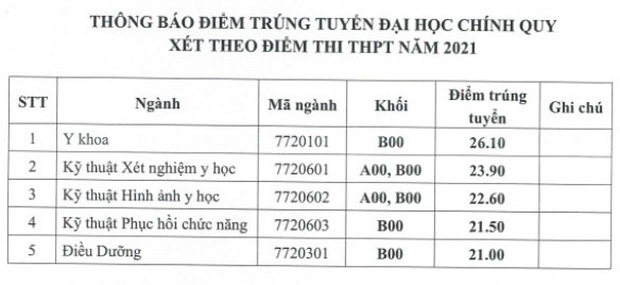 Điểm chuẩn các trường đại học Y Dược 2021: Những ngành hot thấp nhất 26 - 27 điểm - Ảnh 2.