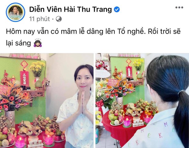 Showbiz Việt ngày Giỗ tổ sân khấu: Lý Hải - Khánh Vân và dàn sao khủng dâng lễ online tại gia, chẳng tụ họp mà cực ấm cúng!  - Ảnh 13.