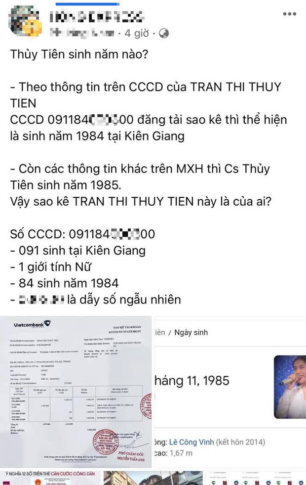 Netizen soi chi tiết tranh cãi về năm sinh của Thuỷ Tiên: Thông tin nào mới là thật? - Ảnh 1.