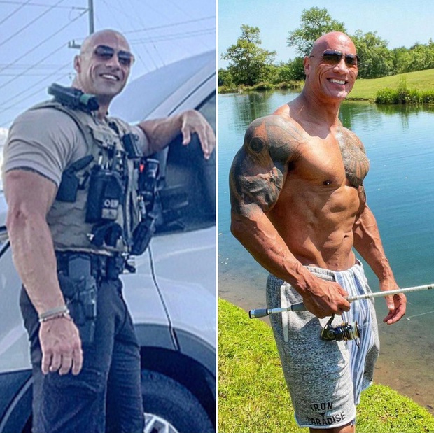 Stunned with an identical copy of The Rock from his face to his muscles, the main character also had to apologize after watching because of his coolness - Photo 1.