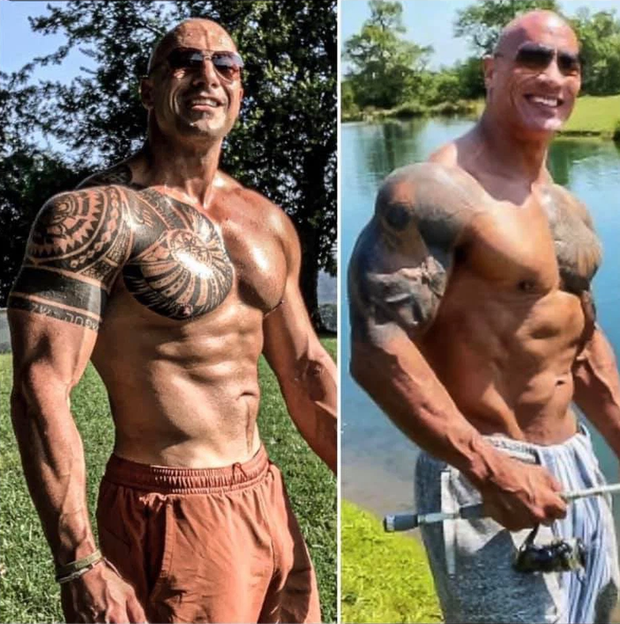 Stunned with an identical copy of The Rock from his face to his muscles, the main character also had to apologize after watching because of his coolness - Photo 2.