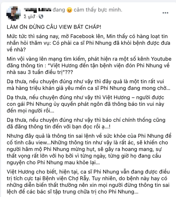 Rộ tin Việt Hương đến tận bệnh viện đón Phi Nhung sau 3 tuần trị Covid-19, sự thật được hé lộ! - Ảnh 2.