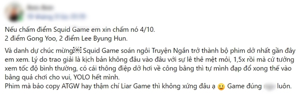 Netizen chiến nhau tanh bành vì Squid Game: Người khen hay nức nở, kẻ chê bai thảm họa - Ảnh 10.