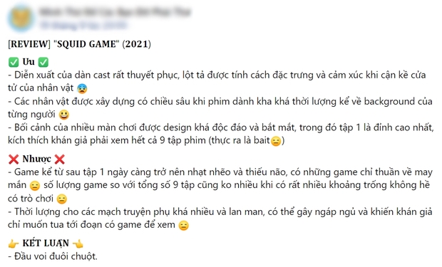 Netizen chiến nhau tanh bành vì Squid Game: Người khen hay nức nở, kẻ chê bai thảm họa - Ảnh 6.