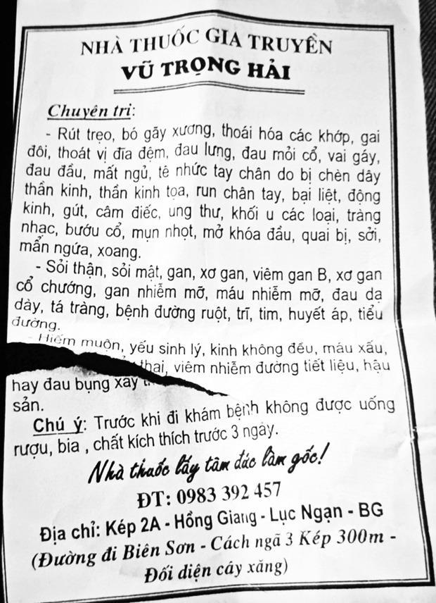 Hy hữu: Thầy lang tại Bắc Giang chữa hiếm muộn bằng cách quan hệ với người bệnh - Ảnh 2.