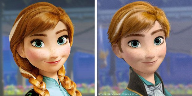 Cười xỉu khi các nhân vật Disney huyền thoại bị hoán đổi giới tính: Elsa đẹp trai hết hồn nhưng nhan sắc trùm cuối mới gây hoang mang! - Ảnh 3. Cười xỉu khi các nhân vật Disney huyền thoại bị hoán đổi giới tính: Elsa đẹp trai hết hồn nhưng nhan sắc trùm cuối mới gây hoang mang! - Ảnh 3.