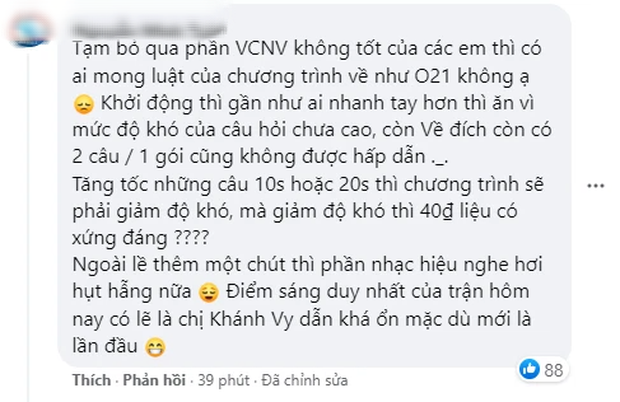 Khán giả chê luật chơi mới của Olympia nhạt nhẽo, thiếu logic, giảm tư duy của thí sinh: Riêng Quán quân 2019 còn cà khịa 1 câu cực gắt! - Ảnh 7.