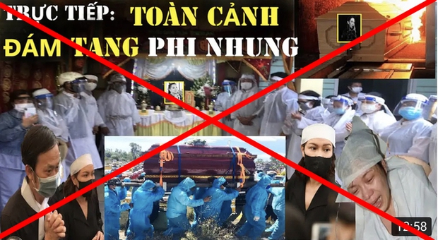 Tràn lan hình ảnh, livestream giả lễ tang Phi Nhung trên MXH, người quá cố bị đem ra bàn tán gây phẫn nộ - Ảnh 4. Tràn lan hình ảnh, livestream giả lễ tang Phi Nhung trên MXH, người quá cố bị đem ra bàn tán gây phẫn nộ - Ảnh 4.