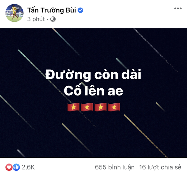 Ông trùm MXH Tấn Trường nói gì sau trận thua đáng tiếc của ĐT Việt Nam? - Ảnh 3. Ông trùm MXH Tấn Trường nói gì sau trận thua đáng tiếc của ĐT Việt Nam? - Ảnh 3.