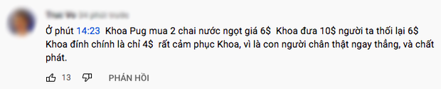 Nhân cách thật sự của Khoa Pug được hé lộ qua một hành động nhỏ khi đi mua nước uống ven đường - Ảnh 5. Nhân cách thật sự của Khoa Pug được hé lộ qua một hành động nhỏ khi đi mua nước uống ven đường - Ảnh 5.