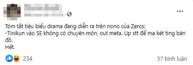 Nghi vấn Zeros mỉa mai, ngầm chỉ trích Tinikun, phản ứng của người trong cuộc cũng cực kỳ gay gắt? - Ảnh 2.