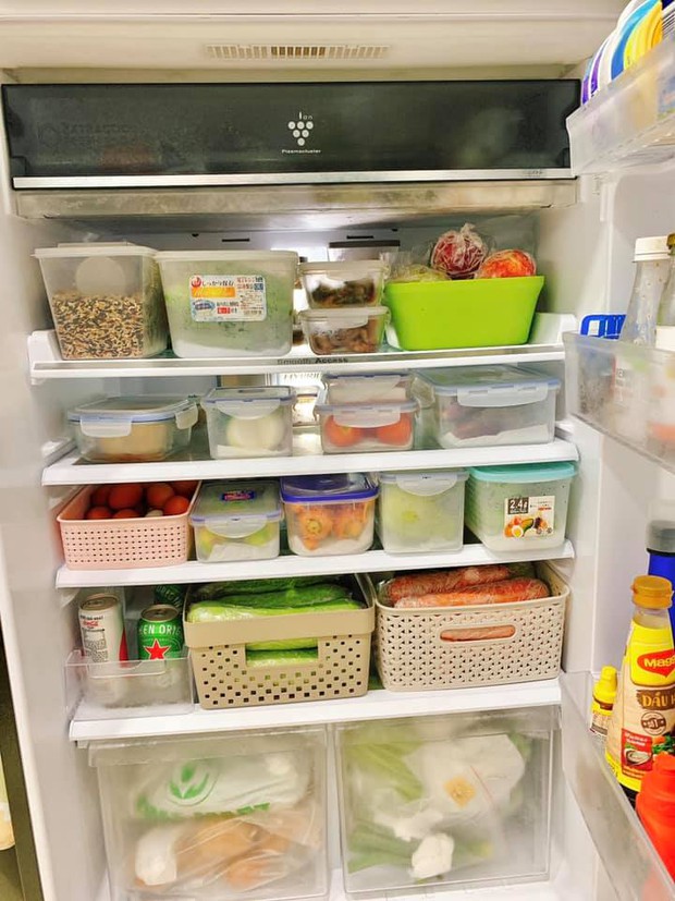 Mẹ bỉm Sài Gòn có tips bảo quản thực phẩm mùa dịch cực khoa học, thú vị nhất là tiết mục phơi rau - Ảnh 9.