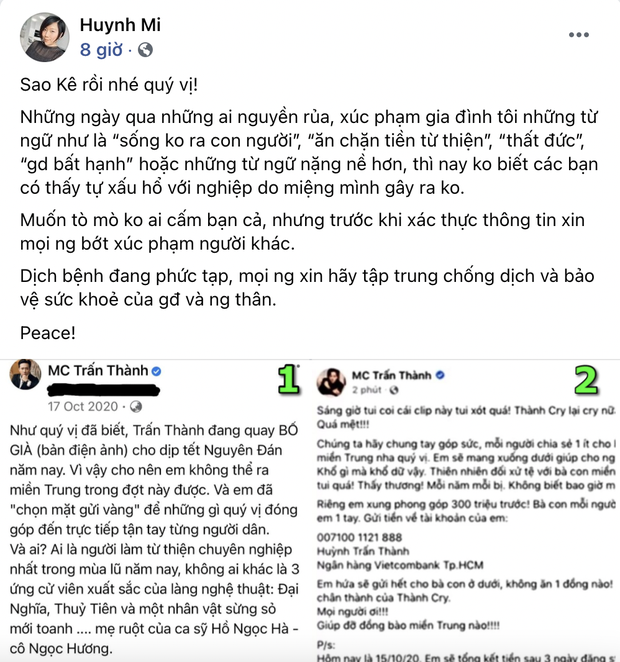 Nóng giữa đêm: Em gái ruột Trấn Thành lên tiếng về cơn bão sao kê, thẳng mặt cà khịa netizen vì khả năng đọc hiểu - Ảnh 3.