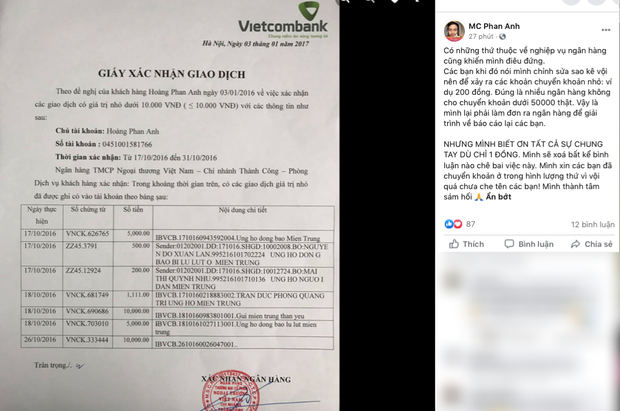 MC Phan Anh tung 6,5kg sao kê 24 tỷ kêu gọi cứu trợ miền Trung năm 2016, chấp nhận bị kiện nếu phát hiện dấu hiệu ăn chặn! - Ảnh 6. MC Phan Anh tung 6,5kg sao kê 24 tỷ kêu gọi cứu trợ miền Trung năm 2016, chấp nhận bị kiện nếu phát hiện dấu hiệu ăn chặn! - Ảnh 6.