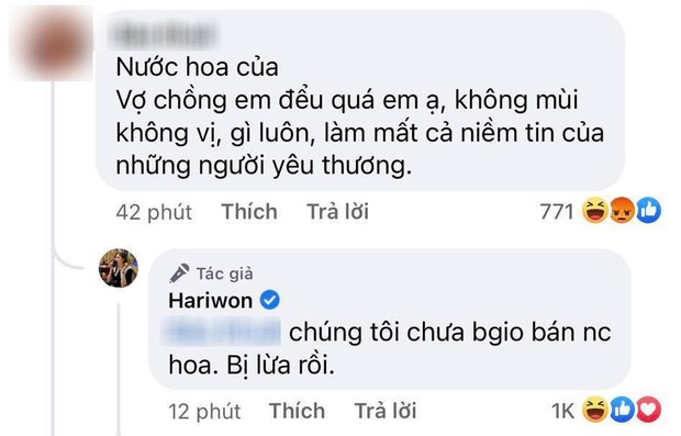 Bị netizen tố bán nước hoa đểu, gây mất niềm tin, Hari Won lập tức lên tiếng khẳng định 1 điều - Ảnh 2. Bị netizen tố bán nước hoa đểu, gây mất niềm tin, Hari Won lập tức lên tiếng khẳng định 1 điều - Ảnh 2.