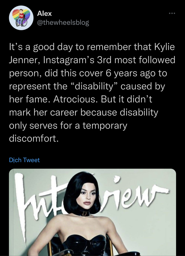 Bức ảnh gây phẫn nộ nhất hôm nay: Kylie Jenner lên đồ hở bạo ngồi xe lăn khuyết tật, chuyện gì đây? - Ảnh 3. Bức ảnh gây phẫn nộ nhất hôm nay: Kylie Jenner lên đồ hở bạo ngồi xe lăn khuyết tật, chuyện gì đây? - Ảnh 3.