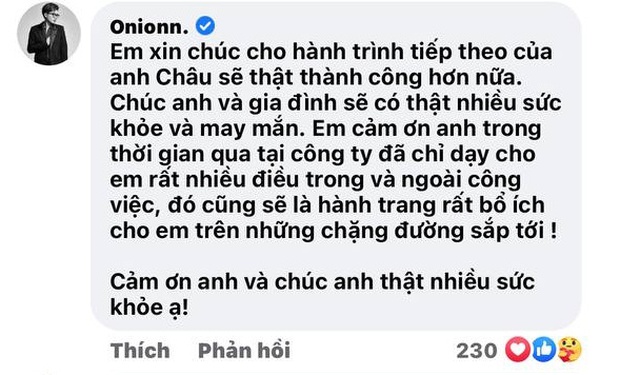 Sơn Tùng chính thức có động thái sau thông báo dứt áo ra đi của CEO M-TP Entertainment - Ảnh 3. Sơn Tùng chính thức có động thái sau thông báo dứt áo ra đi của CEO M-TP Entertainment - Ảnh 3.