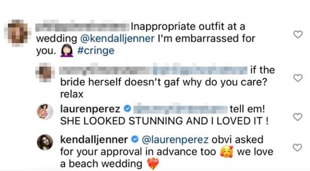 Tranh cãi nảy lửa: Kendall Jenner lên đồ cắt xẻ tá lả phô ngực trần dự đám cưới bạn thân, cướp spotlight cô dâu vì mặc như không mặc - Ảnh 6. Tranh cãi nảy lửa: Kendall Jenner lên đồ cắt xẻ tá lả phô ngực trần dự đám cưới bạn thân, cướp spotlight cô dâu vì mặc như không mặc - Ảnh 6.