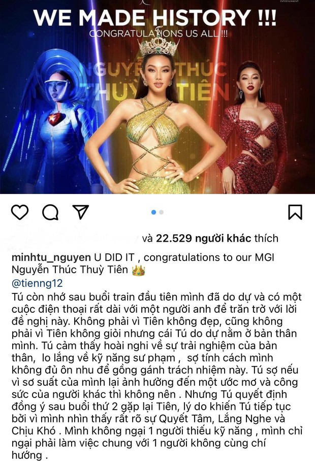 Minh Tú từng do dự khi nhận Thuỳ Tiên làm học trò, lý do đằng sau bất ngờ được hé lộ gây xúc động - Ảnh 2. Minh Tú từng do dự khi nhận Thuỳ Tiên làm học trò, lý do đằng sau bất ngờ được hé lộ gây xúc động - Ảnh 2.