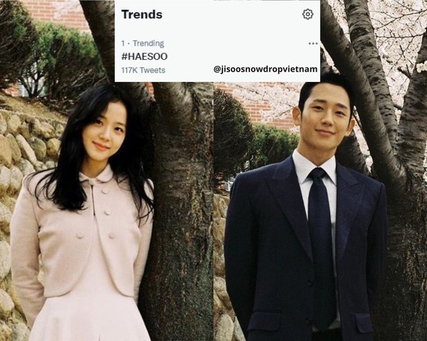 Jisoo - Jung Hae In nắm tay nhau lên Top 1 Trending Twitter thế giới, nhà trai còn lên đời nhờ một chi tiết này trên Instagram! - Ảnh 1.