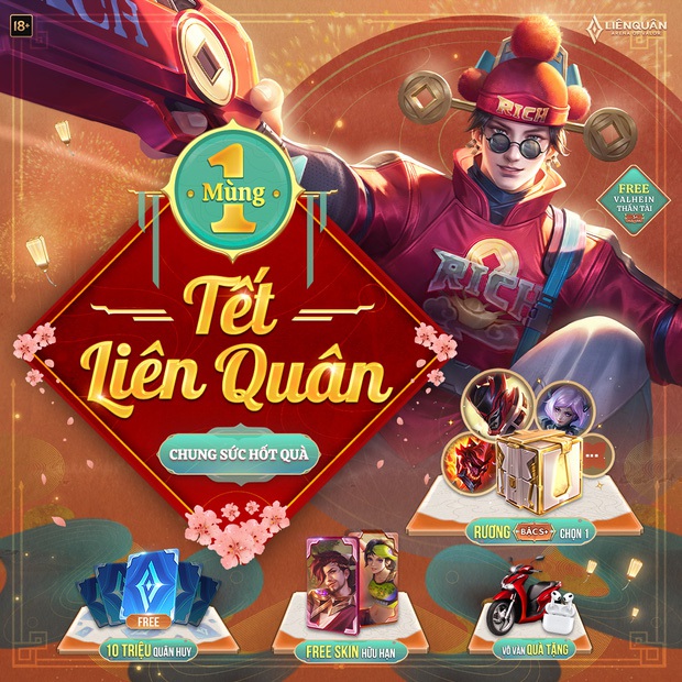 Liên Quân Mobile: Chi tiết chuỗi sự kiện Tết Nguyên đán 2022, quá nhiều quà hot mà game thủ không thể bỏ lỡ! - Ảnh 1.