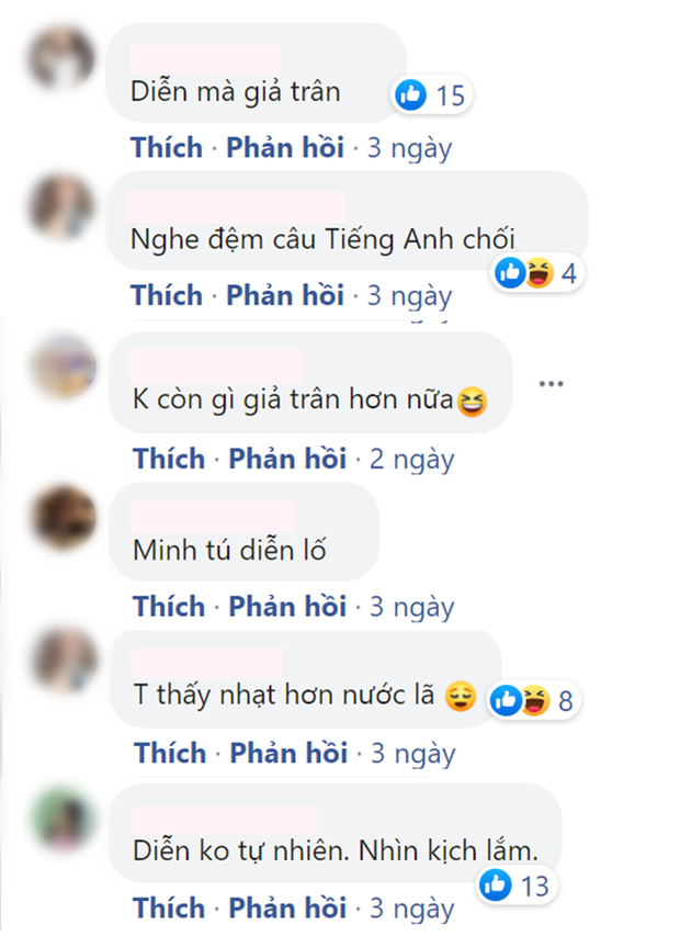 Minh Tú bị chê diễn giả trân ở phim của Minh Hằng, đã thế còn nói chuyện chêm tiếng Anh nghe mà phát bực? - Ảnh 5. Minh Tú bị chê diễn giả trân ở phim của Minh Hằng, đã thế còn nói chuyện chêm tiếng Anh nghe mà phát bực? - Ảnh 5.
