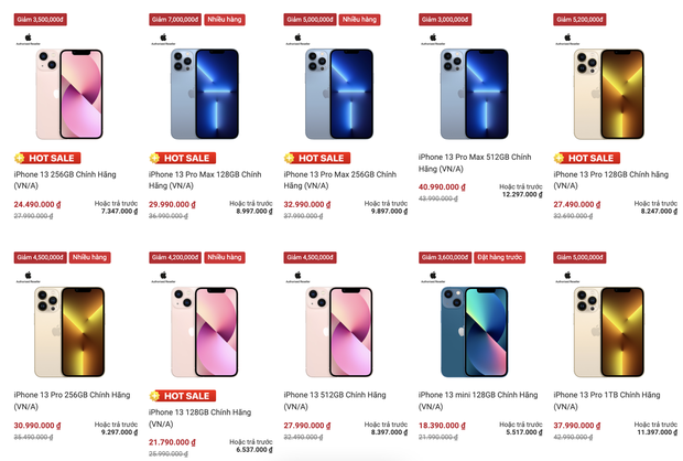 Giá iPhone 13 series giảm cực sâu dịp giáp Tết Nguyên đán 2022: Mua ở đâu để có giá rẻ nhất? - Ảnh 1.