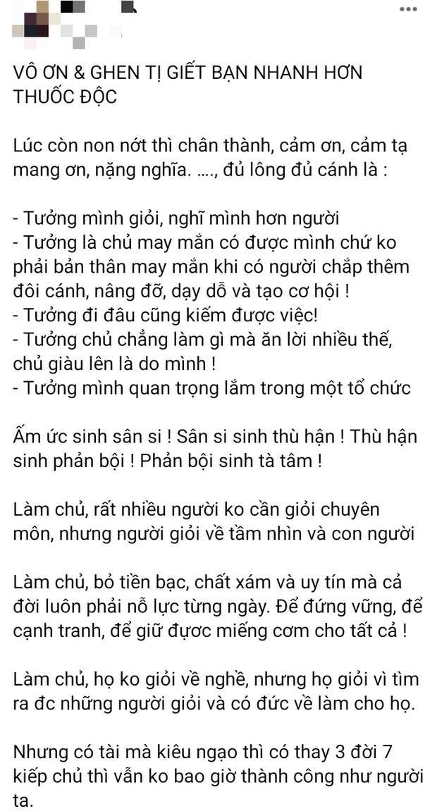 Bị nghi mỉa mai Hồ Văn Cường vô ơn, bội bạc, bà chủ trung tâm ca nhạc nổi tiếng liền lên tiếng làm rõ - Ảnh 2.