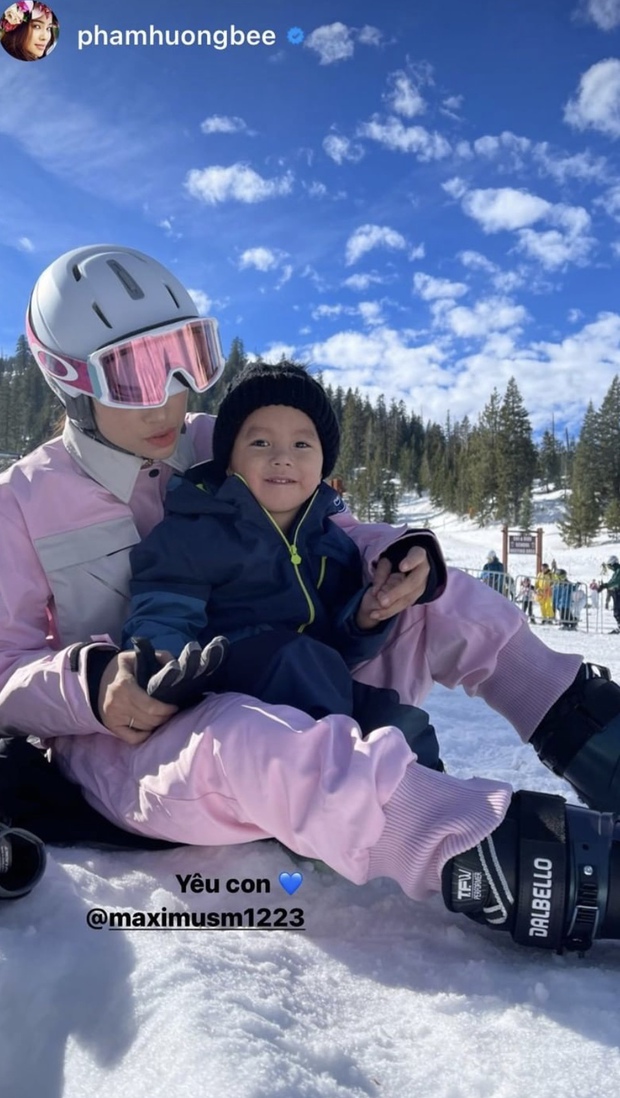 Cưng khó tả loạt ảnh Phạm Hương vi vu tại Mỹ: Quý tử 3 tuổi gây sốt với khả năng trượt tuyết cực đỉnh, cậu út thu hút bởi 1 điều - Ảnh 5.