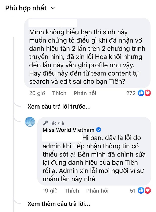 Vụ nhầm lẫn danh hiệu của thí sinh tại Miss World Việt Nam: Ekip lêng tiếng xin lỗi, động thái Hoa khôi real gây chú ý - Ảnh 2.