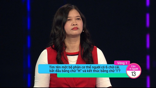Câu hỏi Tiếng Việt: Bộ phận nào trên cơ thể người có 6 chữ cái. Bắt đầu bằng H, kết thúc bằng I? - Ảnh 1.