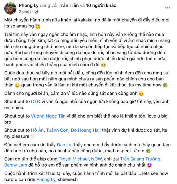 Obito chính thức lên tiếng sau khi bại trận ở Rap Việt, ẩn ý không có kỳ tích nón vàng vào Chung kết? - Ảnh 2. Obito chính thức lên tiếng sau khi bại trận ở Rap Việt, ẩn ý không có kỳ tích nón vàng vào Chung kết? - Ảnh 2.